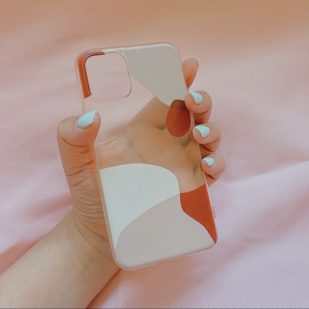 Abstract clear silicone iPhone 11 Pro case
